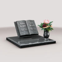 Buchdenkmal fr Urnengrab in Steel Grey