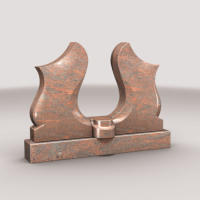 Aufwndiger Doppelstein in Twight light red mit Balkon fr plastische Figur