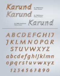 Bronzeschrift "Karund", Strassacker 70008