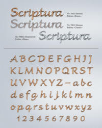 Bronzeschrift "Scriptura", Strassacker 70011