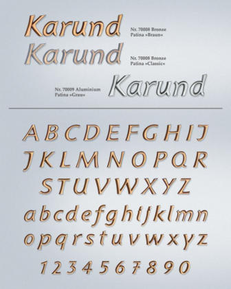 Bronzeschrift "Karund", Strassacker 70008