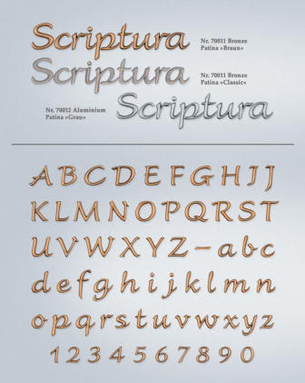 Bronzeschrift "Scriptura", Strassacker 70011