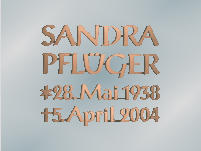 Bronzebandschrift "Pflger", Strassacker 71036