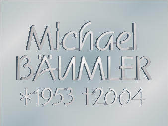 Edelstahlbandschrift "Bumler", Strassacker 71035